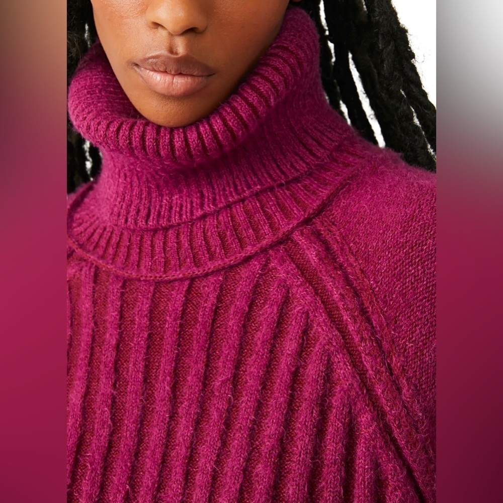 NEW FREE PEOPLE - Cozy Turtleneck w/ oversized fit - Picture 2 of 7
